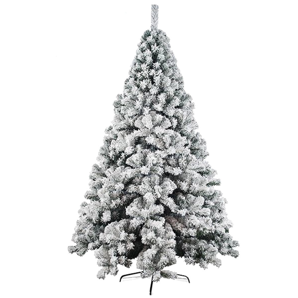 Trade Shop - Albero Di Natale Innevato 150 Cm Nataluna Super Folto Effetto Neve Modello Aspen -