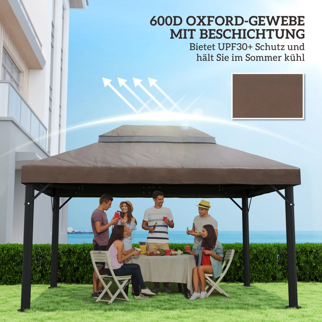 Tenda da giardino ¨C Zephmum ¨C Grigio 300x400 cm
