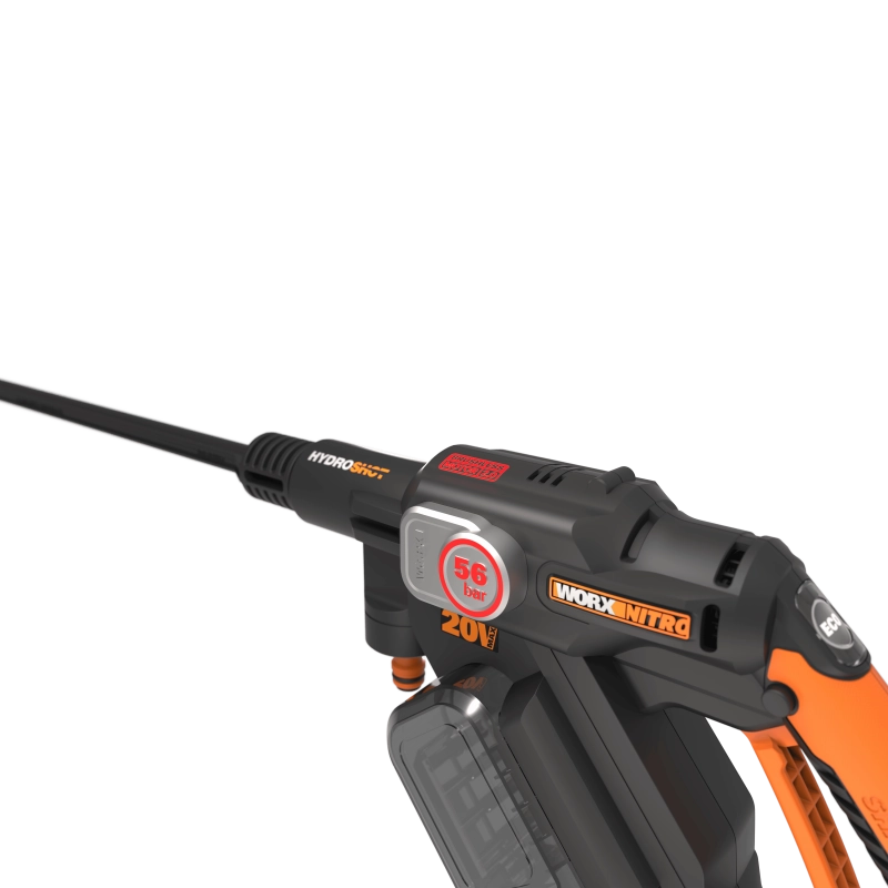 Idropulitrice portatile a batteria (non inclusa) WG633E.9 20V brushless con tubo aspirazione 6 m per pulizia esterna - Worx