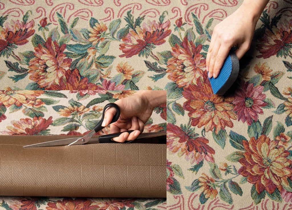 Tappeto Passatoia Tessuto Jacquard Linea Emozioni Disegno Wool Rosso - 57x50 - Rosso