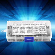 Assortimento di transistori a silicio - 200 pezzi, Kit elettronico, BC337 BC327 2N2222 2N2907 2N3904 2N3906, per appassionati professionisti.