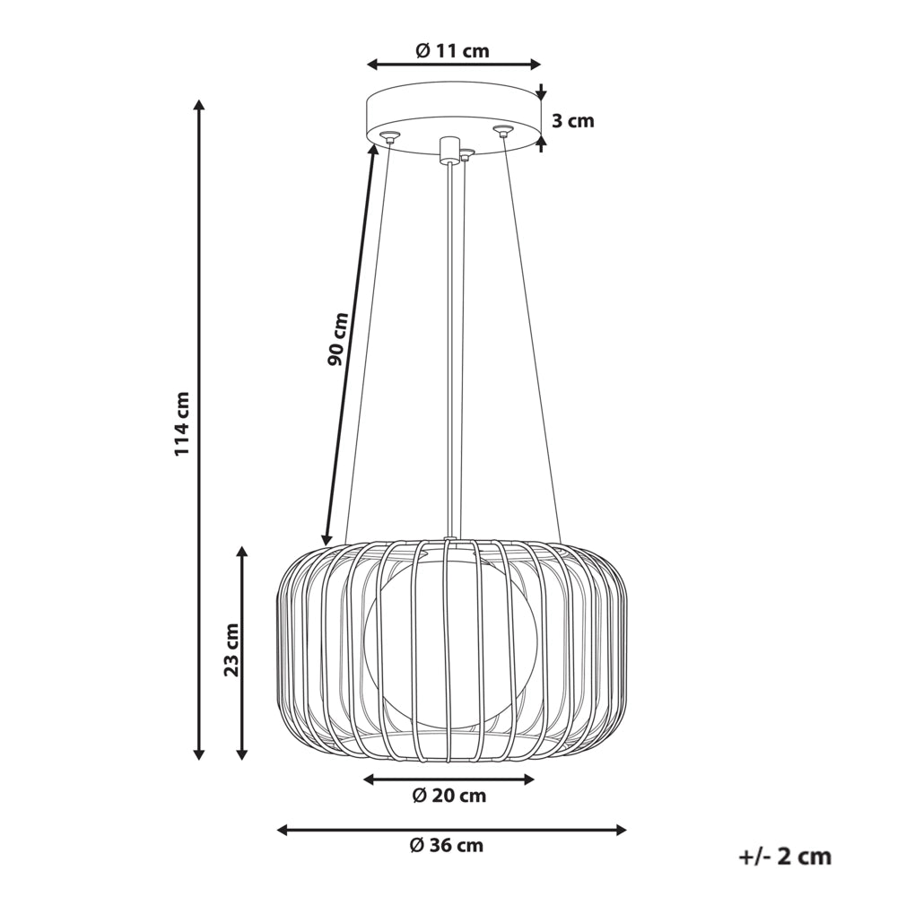 Ciondolo a 1 luce da soffitto in metallo dorato con paralume in ferro e gabbia a filo in stile industriale Soggiorno Camera da letto