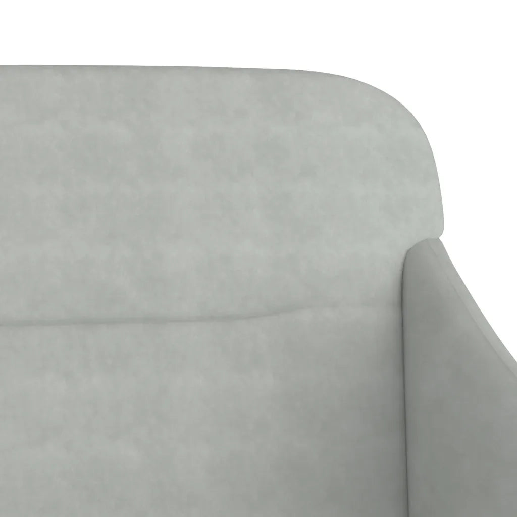 Panca Grigio Chiaro 110x76x80 cm in Velluto CFW3875430