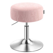 Sgabello da trucco girevole a 360 gradi regolabile in altezza con spesso cuscino in PU sgabello da toeletta per camera da letto cucina sala da pranzo rosa moderno 12_0007716