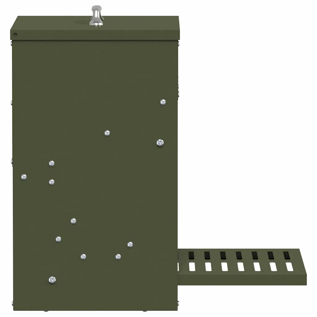 Mangiatore a Pedale per Pollo Verde oliva 33 x 42 x 40 cm CFW4076840