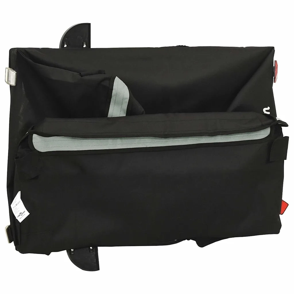 Rimorchio da Bici Nero e Grigio 45 kg in Ferro CFW4130756