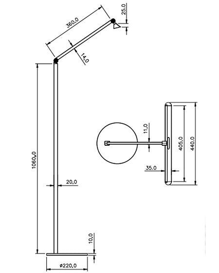 Lampada da terra Beba LED 12W 1340lm, Struttura in alluminio e metacrilato, Dimmerabile al tocco, IP20, 106cm, Colore Bianco - Beba