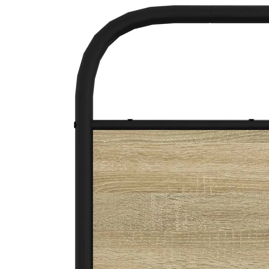 Testiera di Ricambio Rovere Sonoma 120 cm in Acciaio e Legno Multistrato 4100289