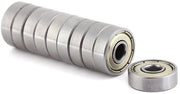 Letti Premium - 10 pezzi di bielle a rulli mini per applicazioni multiuso - metallo doppio isolato - acciaio inossidabile - 6 x 19 x 6 mm