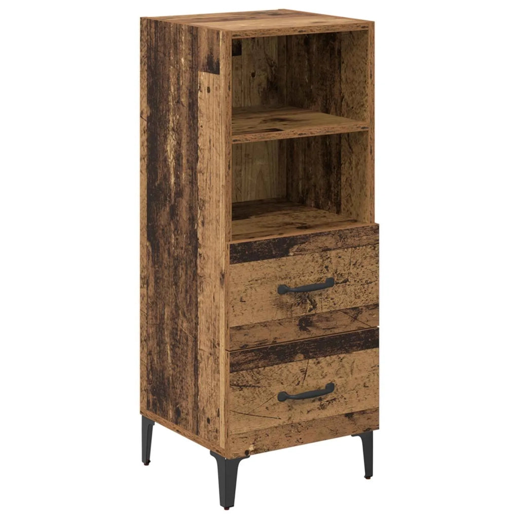 Credenza | Madia | Buffet da pranzo | Armadio da pranzo Legno vecchio 34 x 34.5 x 90 cm Legno multistrato