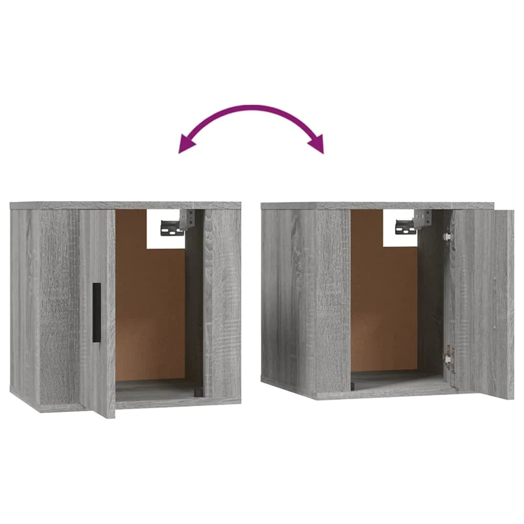 Mobile TV multimediale scaffale TV credenza mobile TV sala da pranzo soggiorno camera da letto a parete Sonoma 40 x 34,5 x 40 cm grigio 02_0028180