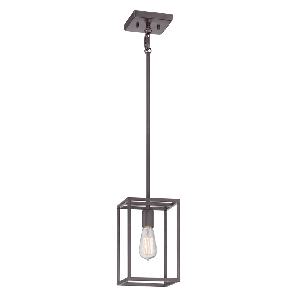 Lampada a sospensione Quoizel New Harbor bronzo Ø16,5