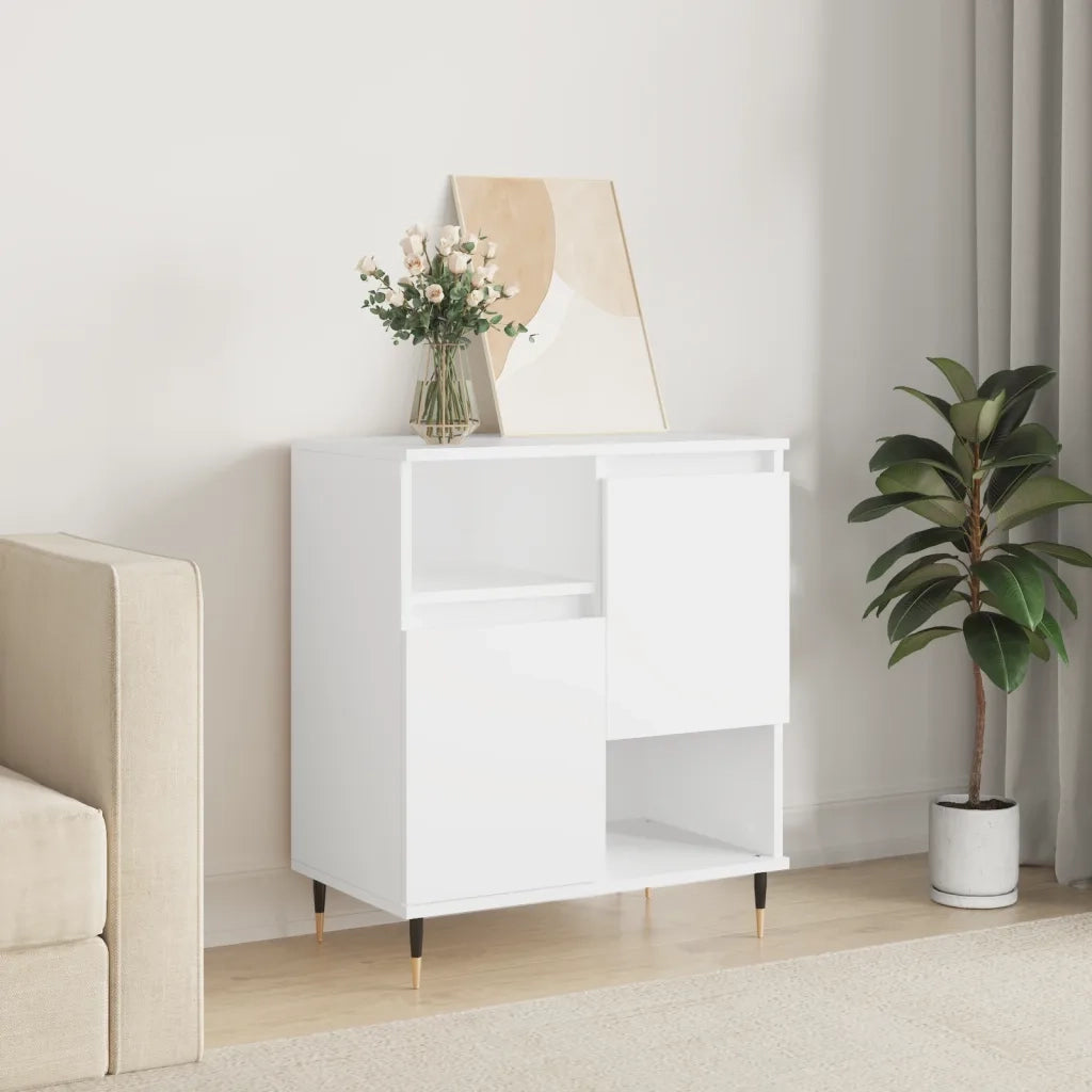Credenza | Madia | Buffet da pranzo | Armadio da pranzo Bianca 60x35x70 cm in Legno Multistrato