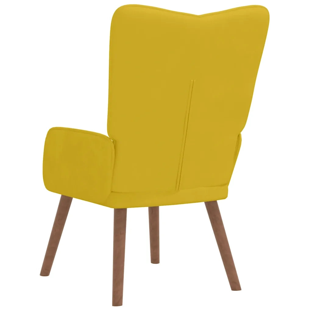 Poltrona Relax Giallo Senape in Velluto cod mxl 13306