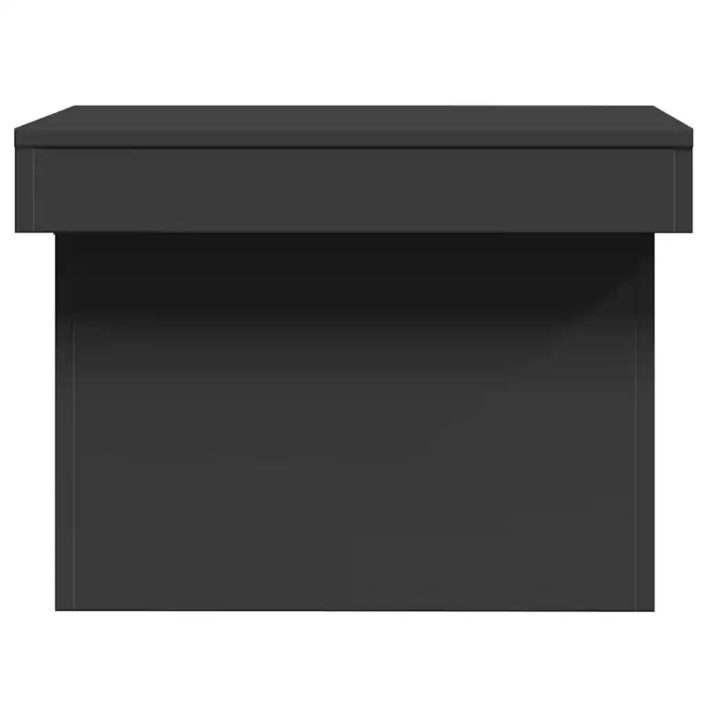Tavolino da salotto | Tavolino da caff¨¨ | Tavolino da Soggiorno Nero 80x55x40 cm in Legno Multistrato