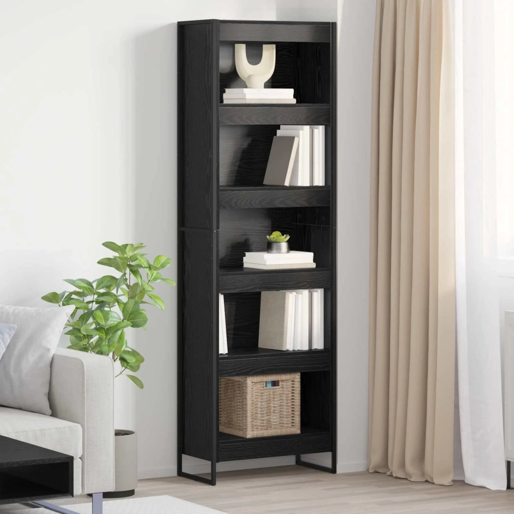 Armadio per Libri 2 pcs Rovere Nero 60 x 30 x 189,5 cm 3402998
