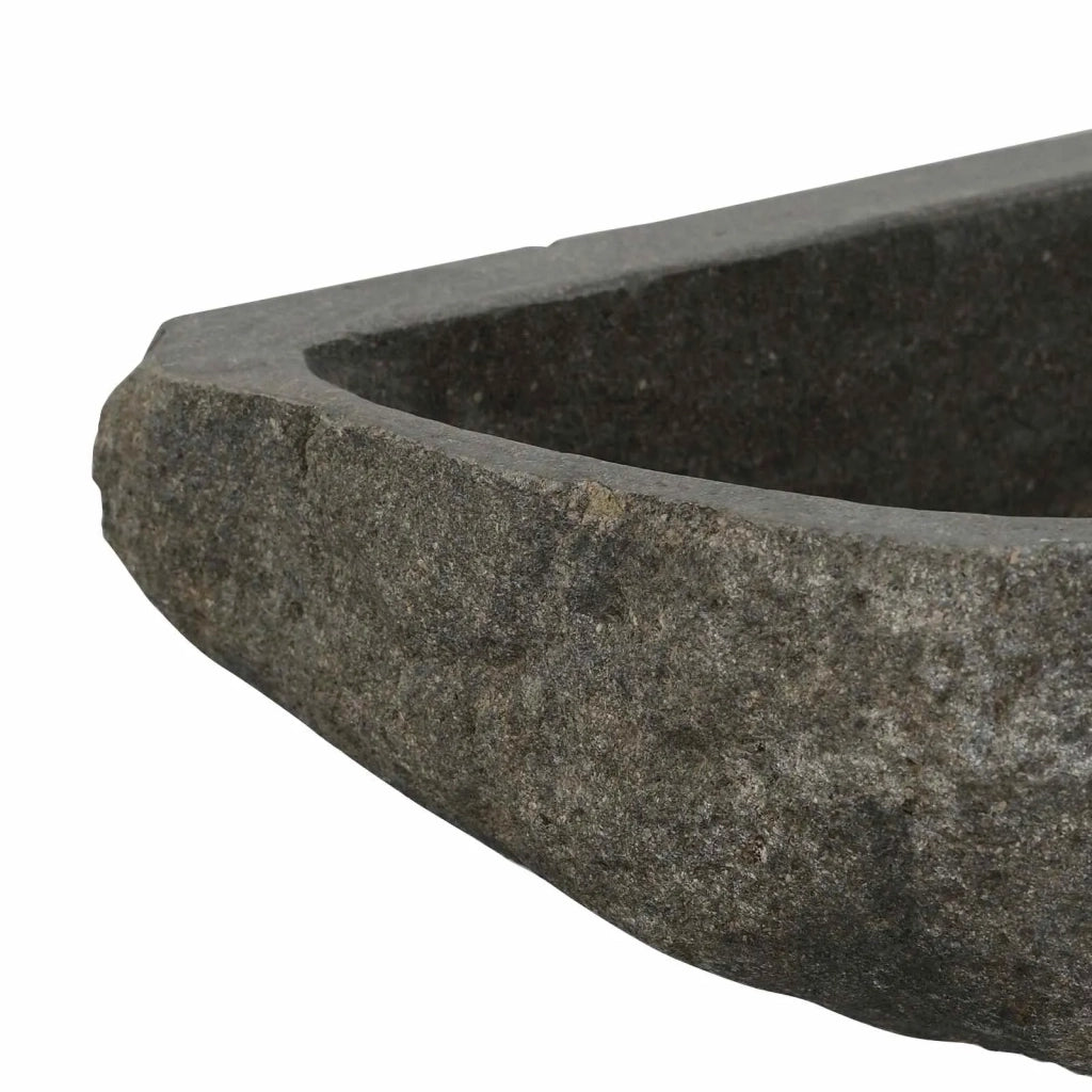 Lavabo Grigio (30-37) x (30-37) x 12 cm Pietra di Fiume 4103953