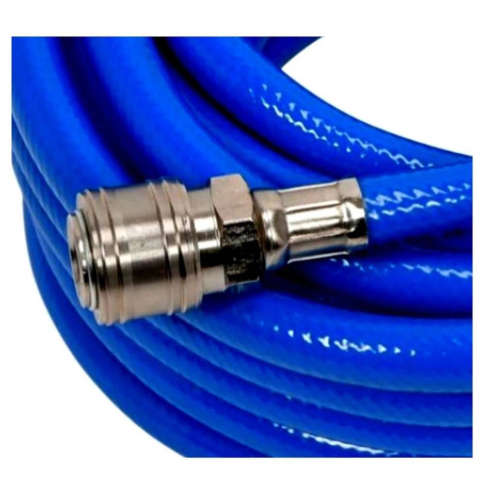 Trade Shop - Tubo Aria Compressa Flessibile Per Compressore 12 Metri Raccordo Rapido 1/4″ -