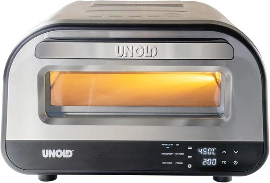 Forno Elettrico per Pizza fino a 400 °C - Incluso Piatto per Pizza, Efficace in Termine di Energie