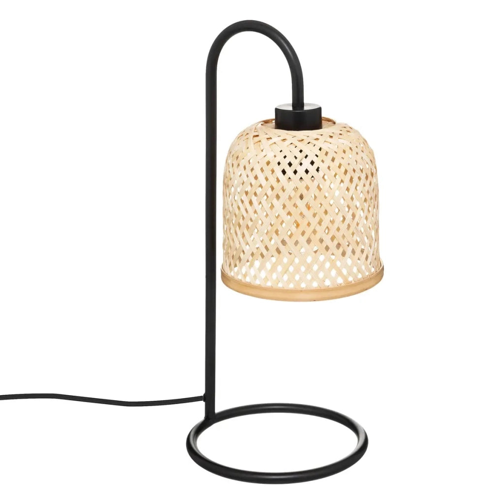 LAMPADA DA TAVOLO ALI E27 D.19XH44CM IN SALICE E M