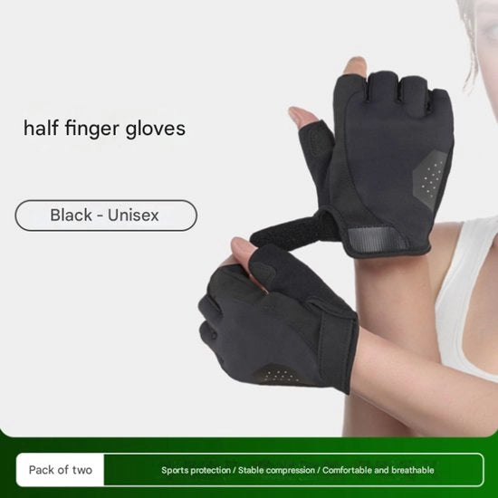Manopole sportive e fitness, semilunari, respiranti, antiscivolo, comode, impermeabili, manopole da bicicletta all'aperto, unisex.