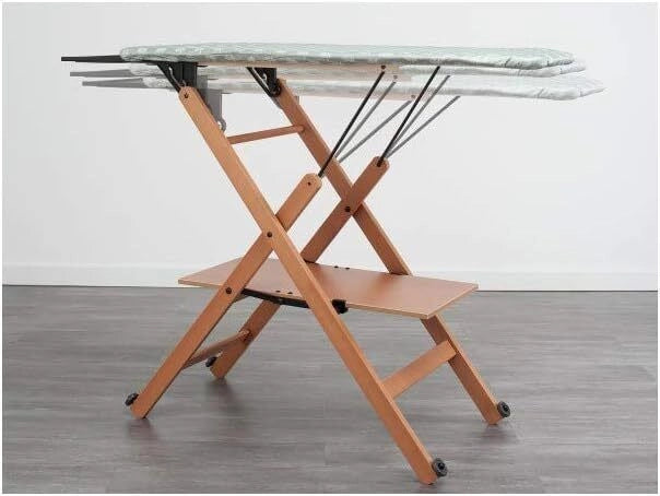 Foppapedretti 9900311003 Assai Asse da stiro pieghevole in legno regolabile 3 altezze 101x49 cm colore Naturale