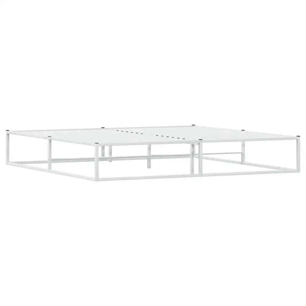 Giroletto senza Materasso Bianco 200x200 cm Metallo 4017428