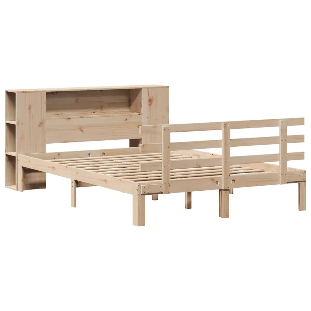 vidaXL Letto Libreria senza Materasso 140x190 cm in Legno di Pino