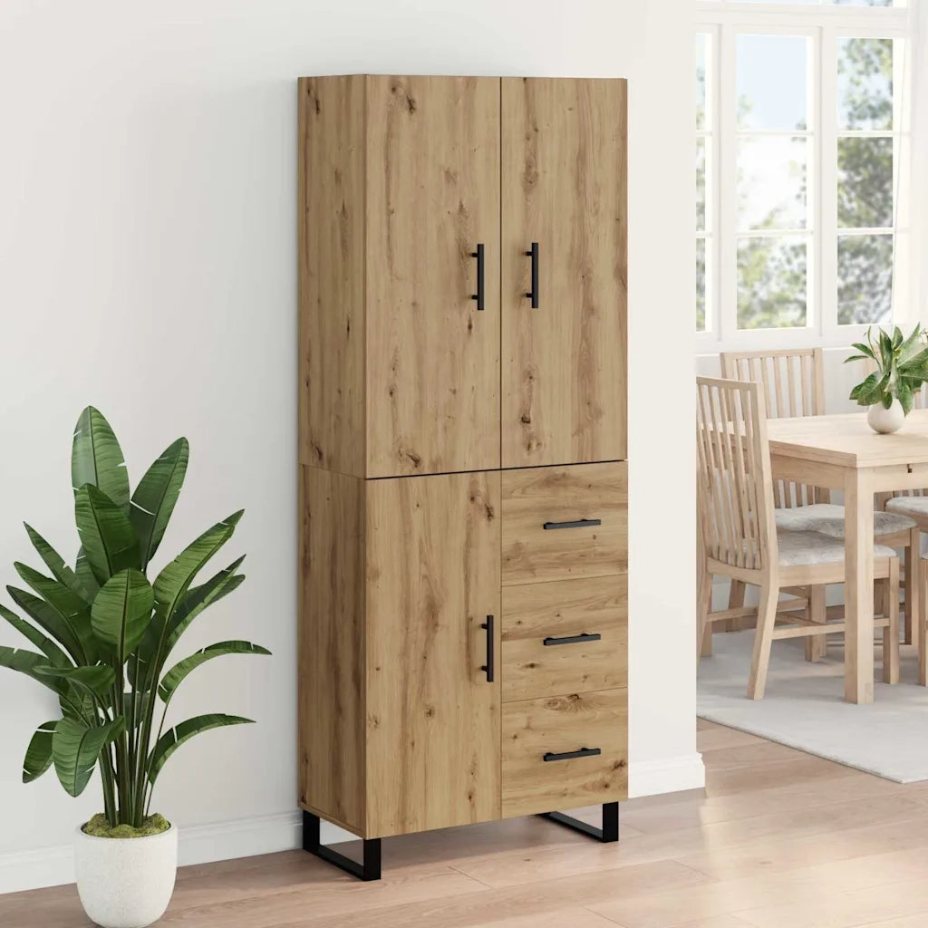Credenza 2 pcs Rovere artigianale 69,5 x 34 x 180 cm