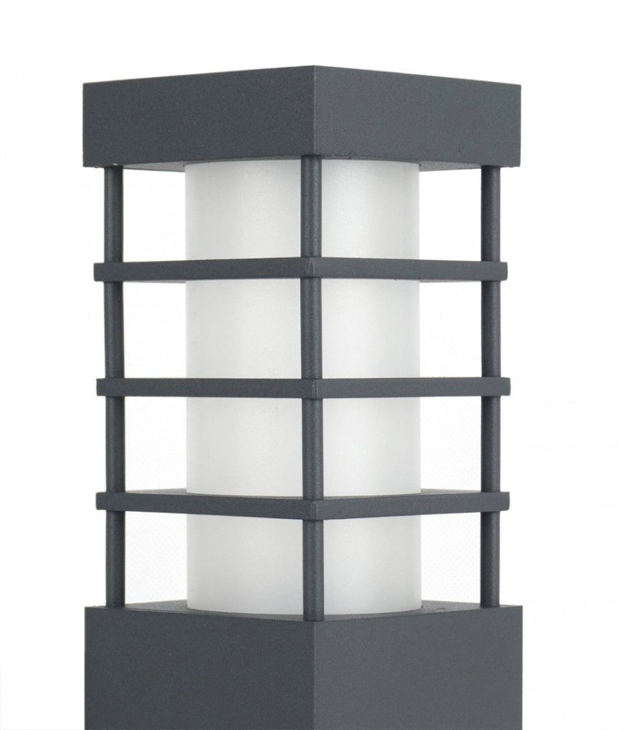 Paletto da giardino 25 cm E27 grigio scuro IP54 SU-MA RADO II