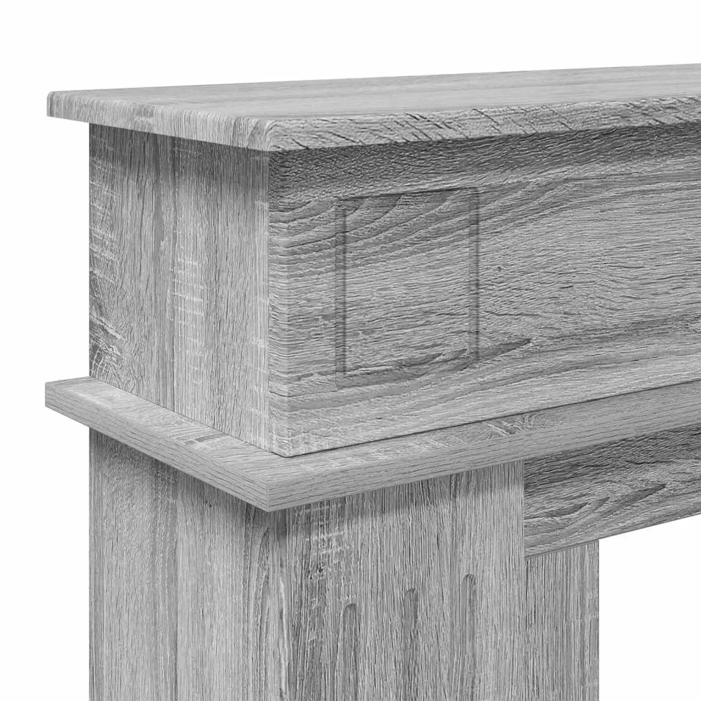Cornice per camino Sonoma grigio 102 x 26 x 100 cm 8006648