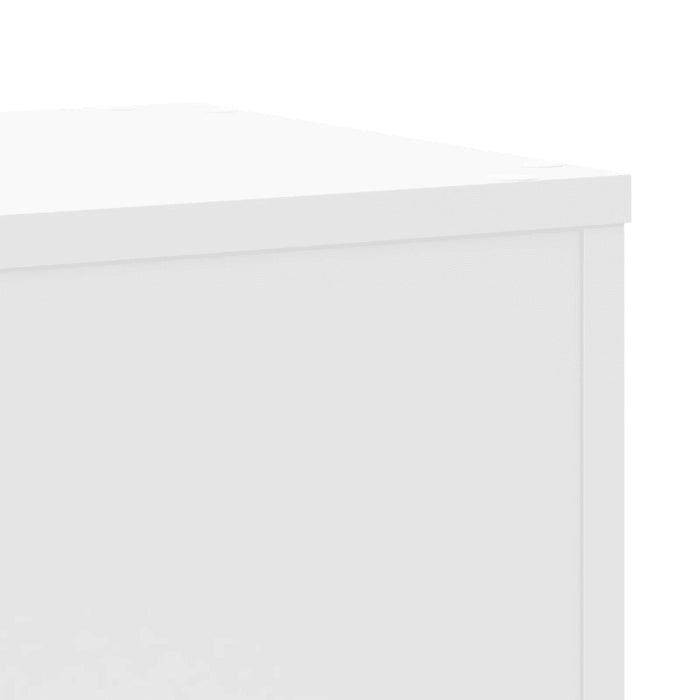 Supporti per Piante 2 pz Bianchi 30x30x70 cm Legno Multistrato 852924