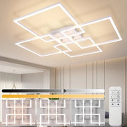 ZMH Lampada da soffitto plafoniera LED dimmerabile 48W moderna con telecomando per soggiorno