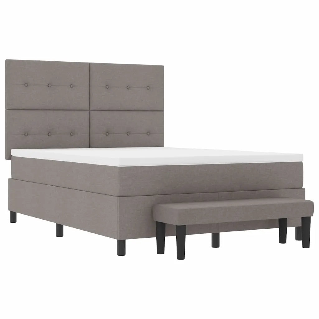 Letto a molle con testiera Talpa 140 x 190 cm Tessuto 3344069