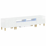 Mobile TV LED a 5 pezzi Bianco Lucido Legno ingegnerizzato 3416762