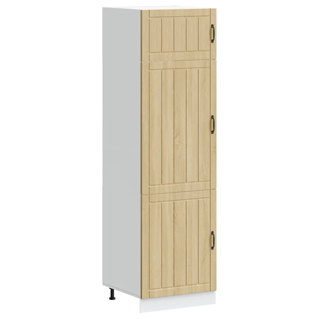 Armadio da Cucina Lucca Rovere Sonoma in Legno Multistrato