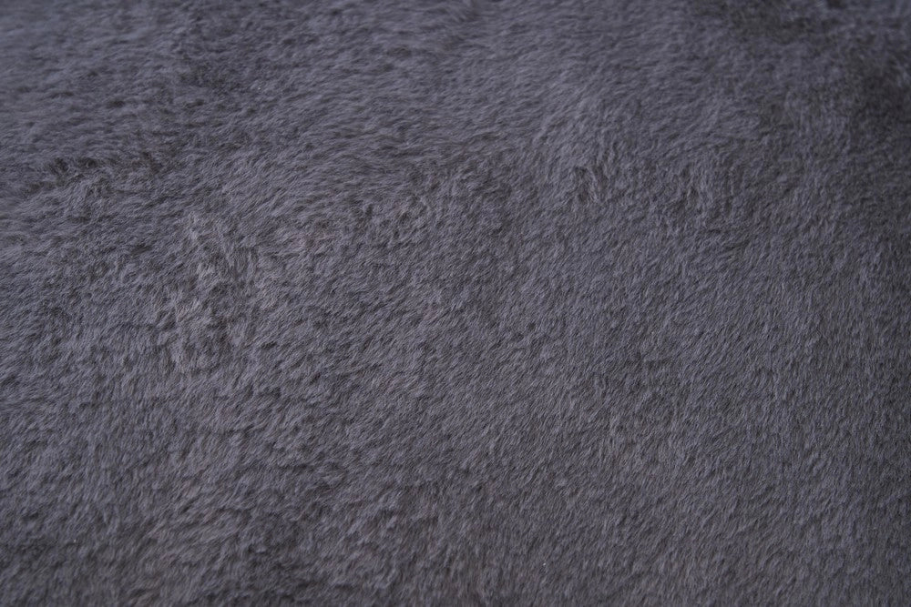 Pouf Imbottito ¨C Minimal ¨C Grigio Chiaro Tessuto Morbido