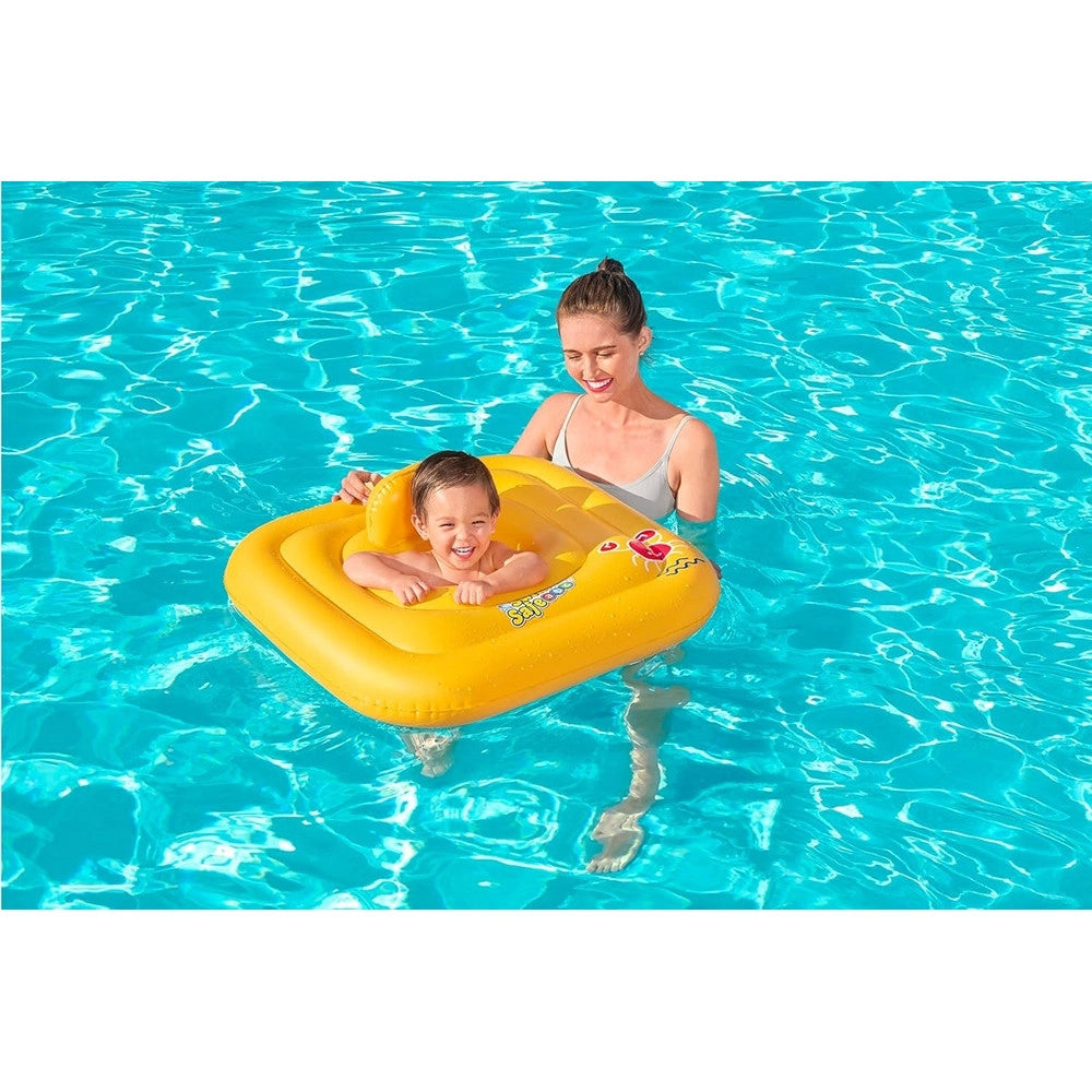 Trade Shop - Salvagente Gonfiabile A Mutandina Quadrato Swim Safe Abc Step A 76 X 76 Cm 32050 -