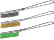 MINI SPAZZOLA A MANO MANICO ACCIAIO- - fili in ottone PG 496.82 - 12 pezzi PG