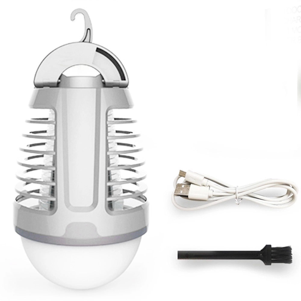 Zanzariera Elettrica Torcia Lampad LED Campeggio Anti Zanzare Batteria Litio USB