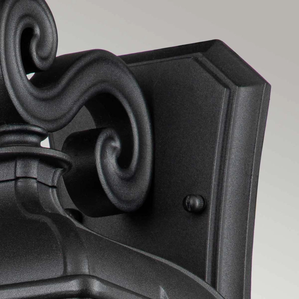 Applique esterna classica Bayview Elstead nera E27 IP44