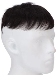 Pruico di Capelli Realistici - Folti Neri - Capelli Artificiali - Folti Reali - Accessori per Feste/Cosplay - Facile da Indossare - Facile da Pulire