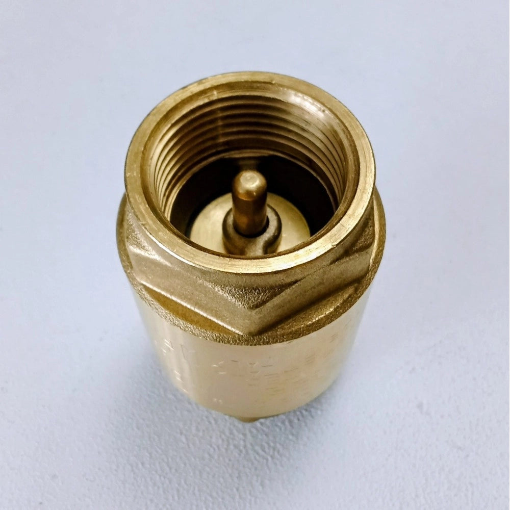 Valvola di ritegno europa ff in ottone da 1/2 otturatore in ottone
