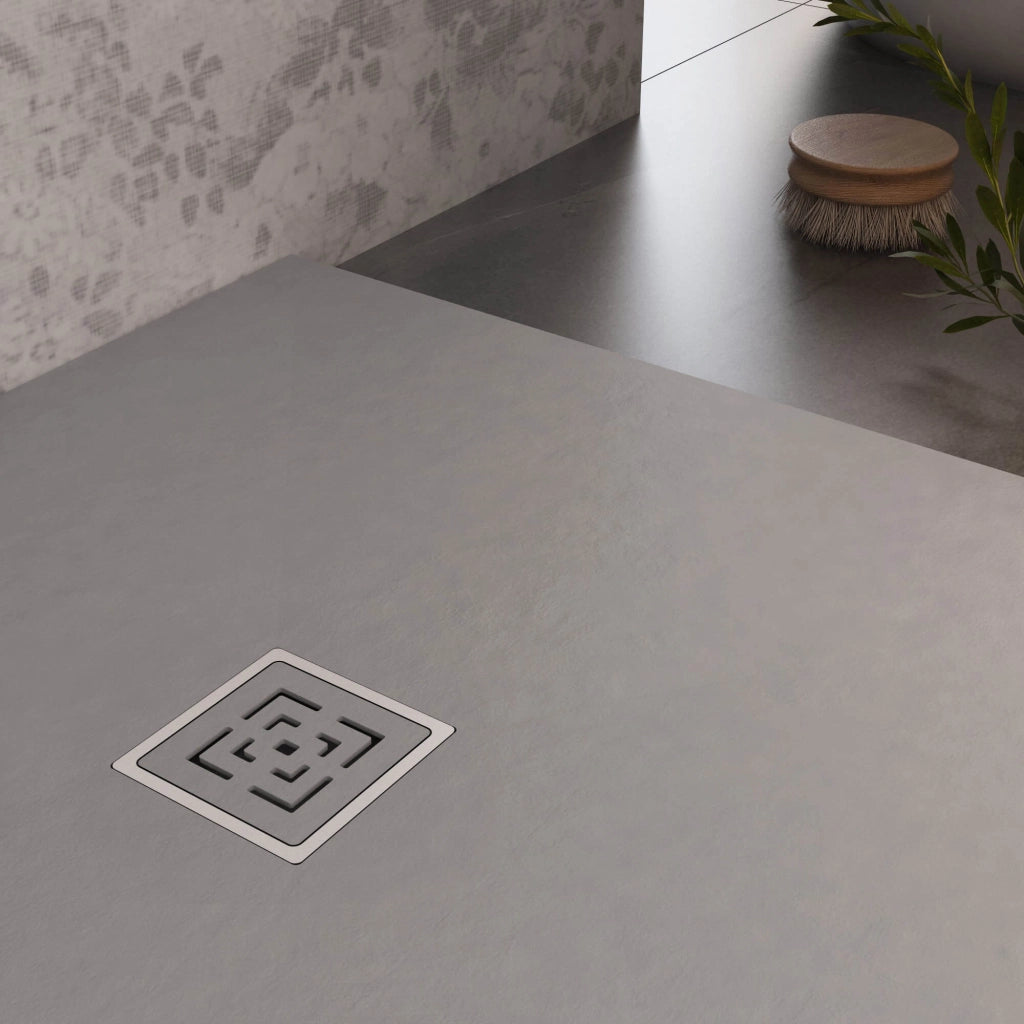 Piatto Doccia in Pietra 100x100 cm Bonussi Canton Grigio Chiaro