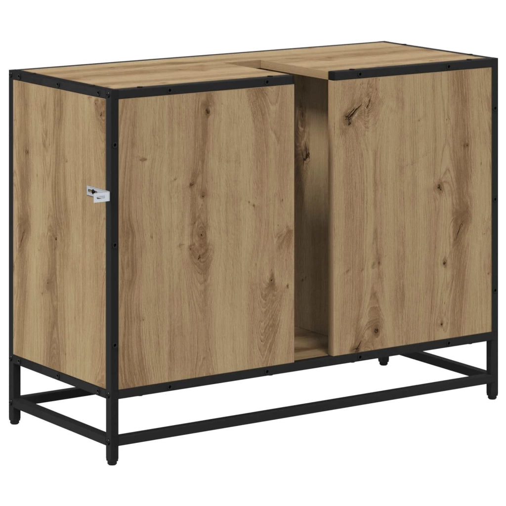 Mobile da Bagno con cassetto Rovere artigianale 80 x 33 x 60 cm