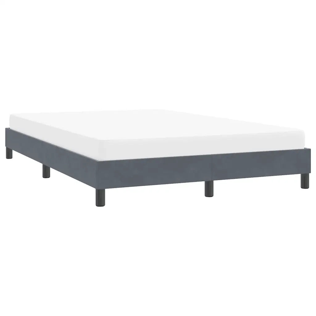 Giroletto senza Materasso Grigio Scuro 160x220 cm Velluto 4101410