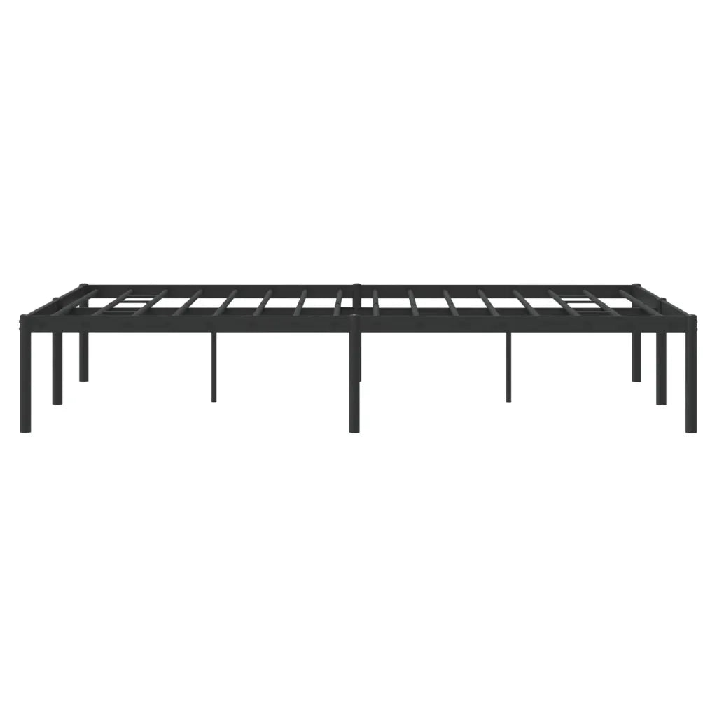 Letto matrimoniale | Letto per adulti | Giroletto in Metallo Nero 120x190 cm