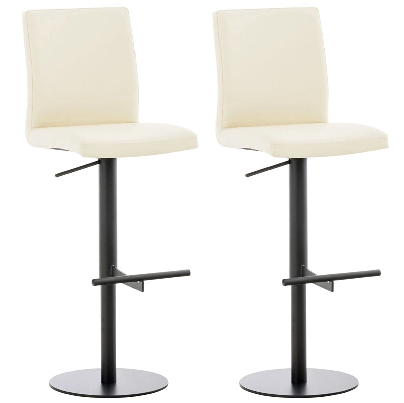 2er Set Barhocker Cadiz Kunstleder schwarz