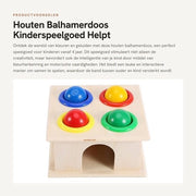 Set di costruzione in legno per bambini - sviluppo intellettuale - riconoscimento dei colori - coordinazione mano-occhio - adatto per bambini di 3 anni in su - set di martello
