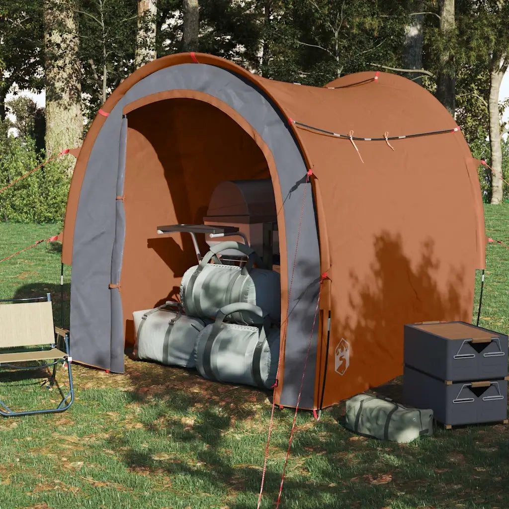 Tenda Portaoggetti-Tenda deposito da esterno Arancione Impermeabile